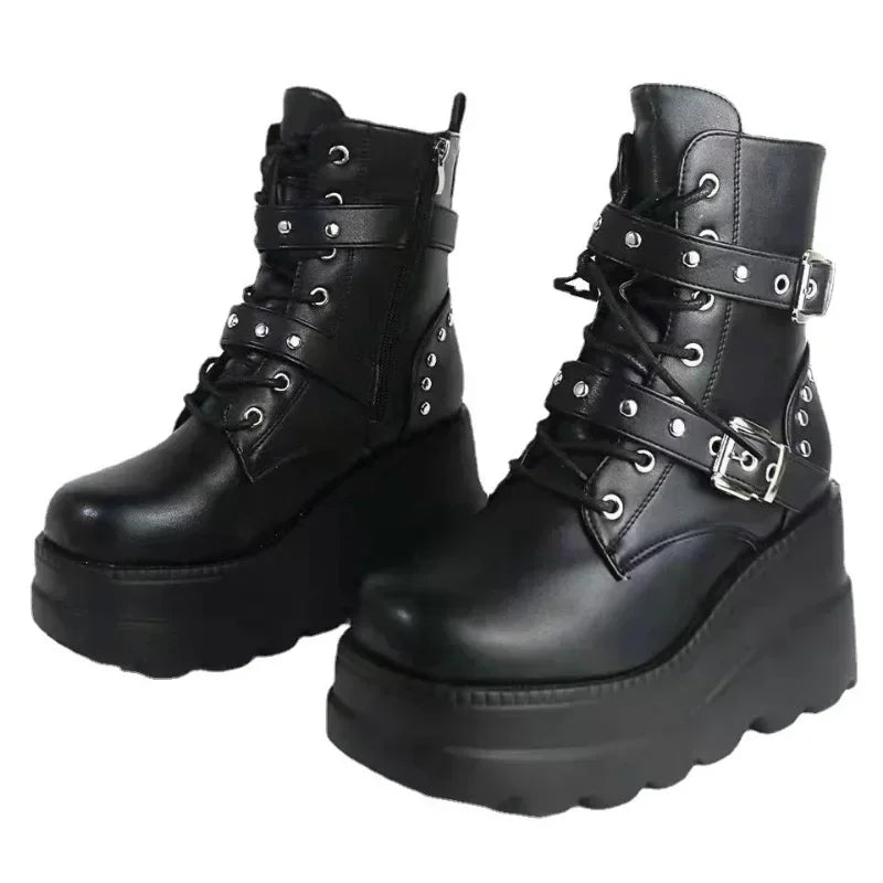 Averic Ankle Booties – Bold Gothic Platform That Commands Every Room