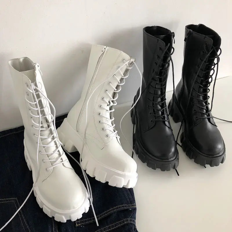 Averic Mid-Calf Boots – All-Season Chelsea Platform With Fur-Trim Luxury