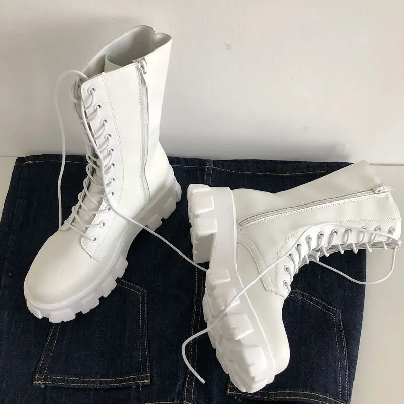 Averic Mid-Calf Boots – All-Season Chelsea Platform With Fur-Trim Luxury