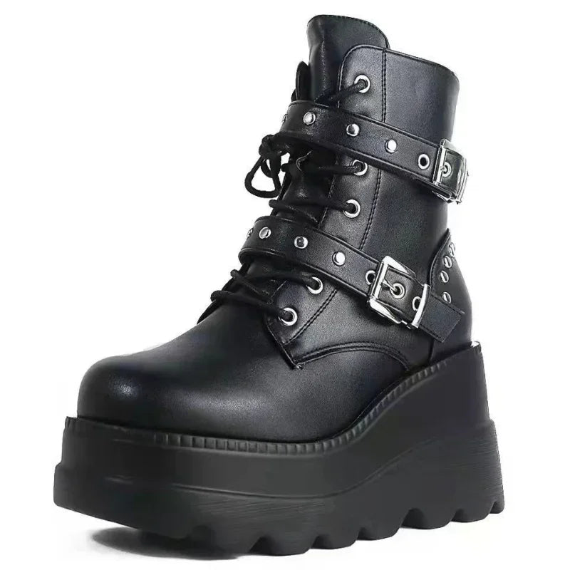 Averic Ankle Booties – Bold Gothic Platform That Commands Every Room