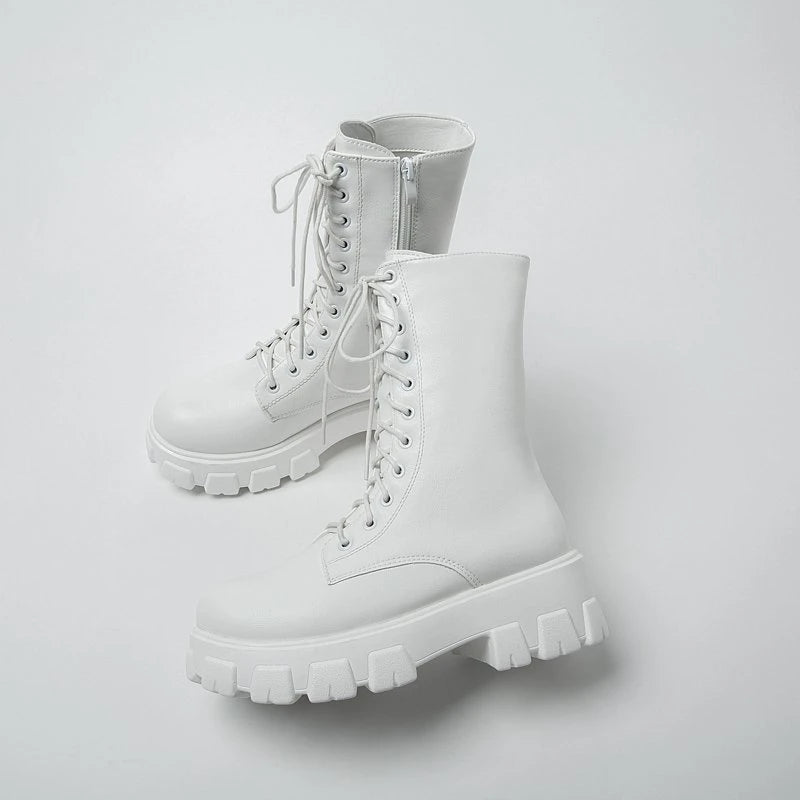 Averic Mid-Calf Boots – All-Season Chelsea Platform With Fur-Trim Luxury
