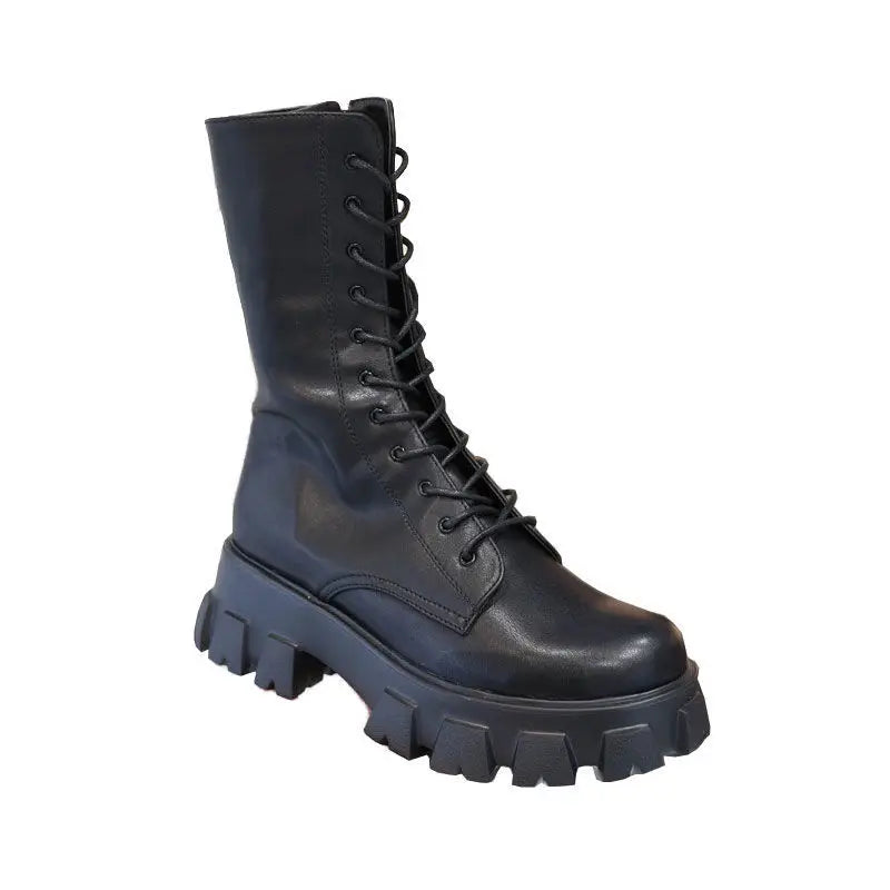 Averic Mid-Calf Boots – All-Season Chelsea Platform With Fur-Trim Luxury