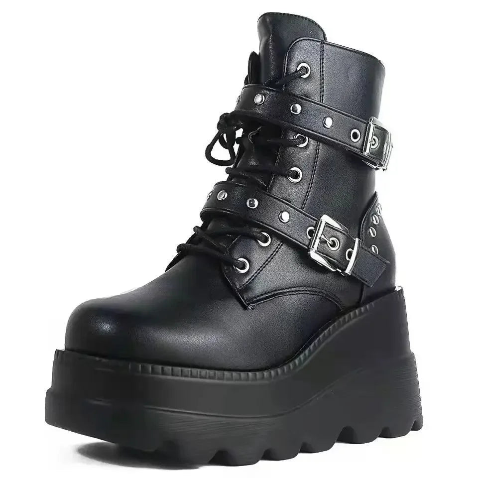 Averic Ankle Booties – Bold Gothic Platform That Commands Every Room