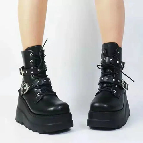 Averic Ankle Booties – Bold Gothic Platform That Commands Every Room